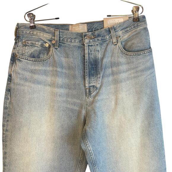 Everlane The ’90s Cheeky Jean Vintage Sunbleached Blue Straight Leg Size 32 NWT - Picture 7 of 13